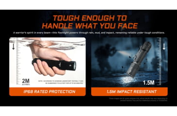 Image of Acebeam T37 Tactical 21700 USB-C Rechargeable Battery 4000 Lumens LED Flashlight, Black, T37 Black