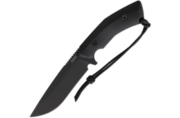 Image of Acta Non Verba Knives M200 HT Tactical Knife, 5.25 black DLC coated Bohler N690 stainless blade, Black sculpted G10 handle, ANVM200-001