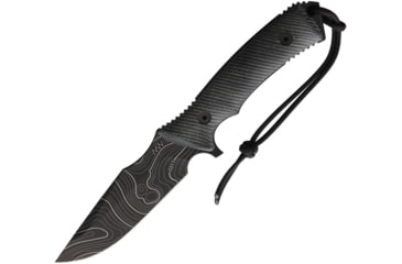 Image of Acta Non Verba Knives M311 Spelter Tactical Knife, 4.75 black DLC coated Elmax steel blade, Black sculpted micarta handle, ANVM311-004