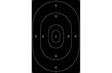 Image of Action Target B-27C Repair Centers Target 100 Per Case, Black, 12.5in x 18.5in, B-27C BLACK