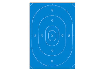 Image of Action Target B-27C Repair Centers Target, Pack of 100, Blue, B-27C BLUE