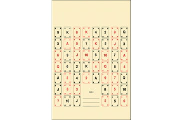 Image of Action Target CARD-2-100 Playing Card #2Paper 22.50 X 24.00 52 Playing Car