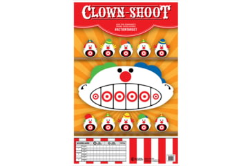 Image of Action Target GS-CARCLWN-100 Action Clown-Shoot Hanging Paper 23 X 35 Clow