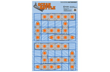 Image of Action Target GS-OCEAN-100 Action Ocean Battle Hanging Paper 23 X 35 Ships