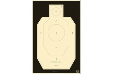 Image of Action Target IDPA-P-100 Military IDPA Hanging Paper 23 X 35 Silhouette Ta
