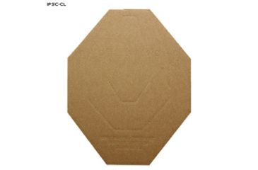 Image of Action Target IPSC Classic Cardboard Target 100 Per Case, Brown/White, 18in x 23in, IPSC-CL-100