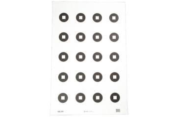 Image of Action Target Military 3 Aimpoint Dot Training Target, Black and White, 23x35, 100 Per Box