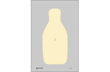 Image of Action Target Q-T-100 Q-T Qualification Target FBI/DEA Hanging Paper 22.50