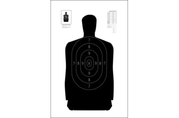 Image of Action Target S-29-100 B-29 Qualification Target Hanging Paper 11.50 X 22