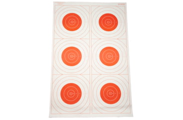 Image of Action Target Six Bull's-Eye Military Training Target, 23 x 35, 100 Per Box