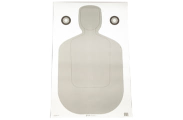 Image of Action Target TQ-21 Qualification Target, White and Gray, 2