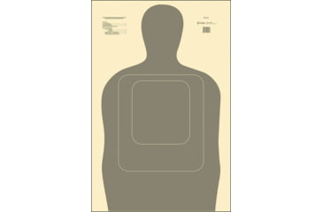 Image of Action Target TQ15GRAY100 TQ-15 Training Target Hanging Paper 24 X 45 Silh