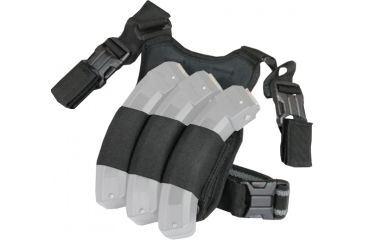 Image of Adaptive Tactical Tac-Hammer Triple Mag Pouch Drop Leg Platform for Ruger 10/22 Shotguns, Black AT-07900