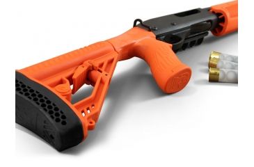 Image of Adaptive Tactical EX Stock &amp; Forend - Rem 870, 12g - Less Lethal Orange, Orange, 12ga, AT-02000-LE