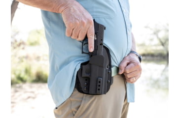 Image of Adaptive Tactical Hoftac Omnicarry Multi-Fit OWB Holster, Right Hand, Black, Compact, HT-01002-R