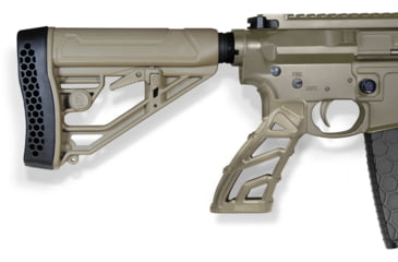 Image of Adaptive Tactical LTG Lightweight Tactical AR Grip with Adjustable M4-Style Stock for AR15/AR10 Carbines, FDE, AT-01900-E-KIT1
