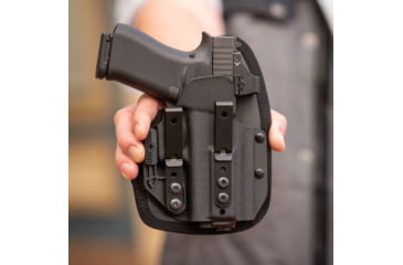 Image of Hoftac Adaptive Tactical Omnicarry Multi-Fit IWB Holster, Right Handed, Black, Compact, HT-01001-R