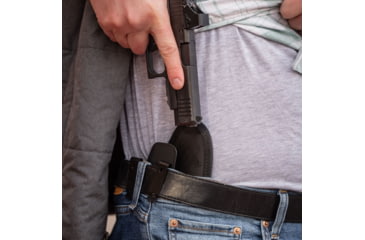 Image of Hoftac Adaptive Tactical Omnicarry Multi-Fit IWB Holster, Right Handed, Black, Compact, HT-01001-R
