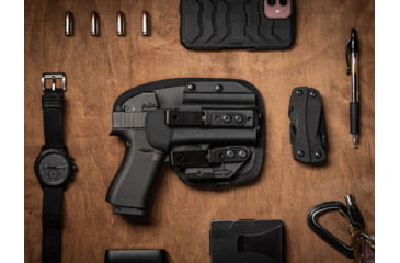 Image of Hoftac Adaptive Tactical Omnicarry Multi-Fit IWB Holster, Right Handed, Black, Compact, HT-01001-R