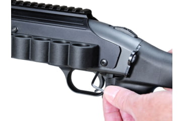 Image of Adaptive Tactical Saddle Mount Shell Carrier - Mossberg 500/590/930, 12Ga, Black, AT-06100-M
