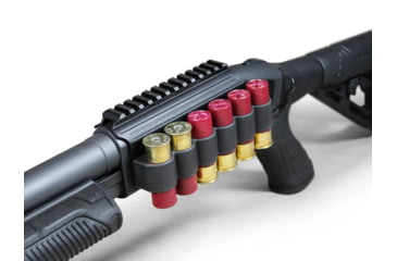 Image of Adaptive Tactical Saddle Mount Shell Carrier - Mossberg 500/590/930, 12Ga, Black, AT-06100-M