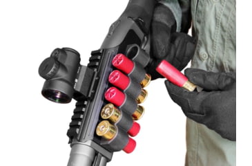 Image of Adaptive Tactical Saddle Mount Shell Carrier - Mossberg 500/590/930, 12Ga, Black, AT-06100-M