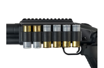 Image of Adaptive Tactical Saddle Mount Shell Carrier - Mossberg 500/590/930, 12Ga, Black, AT-06100-M