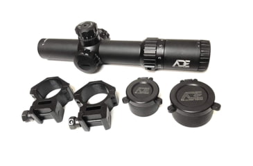 Image of ADE Advanced Optics 1-4x24mm Riflescope, SFP, Illuminated Mil Dot Reticle, Matte, Black, Gen2 1-4x24