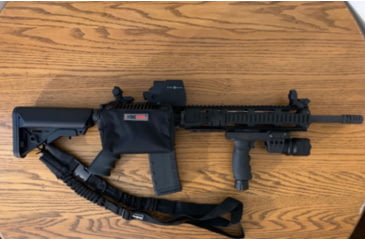 Image of ADE Advanced Optics HG03 Rifle Vertical Foregrip Grip Flashlight/Green Laser Combo Sight, Black, HG03