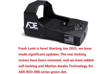 Image of ADE Advanced Optics RD3-006 1x Reflex Green Dot Sight w/Ruger Security 9 Optic Mount Plate