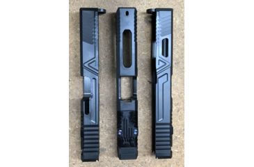 Image of Agency Arms Field Battle Stripped Precut Glock 19 Pistol Slide, Gen 3 Compatible, Black, G19G3-F-SL