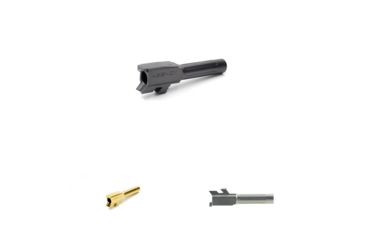 Image of Agency Arms Mid Line Match Grade Drop-In Barrel, Fluted, Glock 43, Black, Gold, Stainless Steel