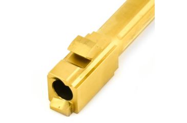 Image of Agency Arms Mid Line Match Grade Drop-In Barrel, Threaded/Fluted, Glock 19 Gen5, Gold, Titanium Nitride, MLG19G5T/FTiN