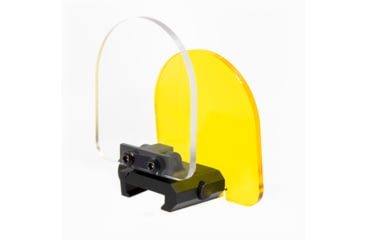 Image of AIM Sports Inc Amber &amp; Clear Lens Protector for Tactical Scope/Red Dot, Black, Small, MTSLP