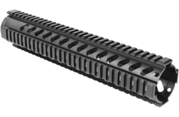 Image of AIM Sports Inc Rifle-Length AR Free Float Quad Rail- V3, Black, Large MT062, EDEMO4