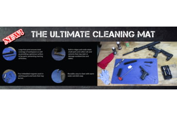 Image of AIM Sports Inc Rubber Cleaning Mat, Blue, One Size, CM-ARM