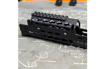 Image of AIM Sports Inc Yugo AK Keymod Handguard, Black, Medium, MKAK01