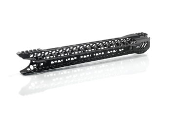 Image of Airborne Arms Leviathan Featherweight Handguard w/ Titanium Barrel Nut, AR-15, 15in Length, 6061-T6 Aluminum, Anodized, Black, Medium, ABN-AAHG-L15B