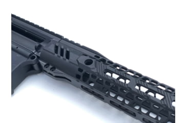 Image of Airborne Arms Leviathan Featherweight Handguard w/ Titanium Barrel Nut, AR-15, 17in Length, 6061-T6 Aluminum, Anodized, Black, Medium, ABN-AAHG-L17B