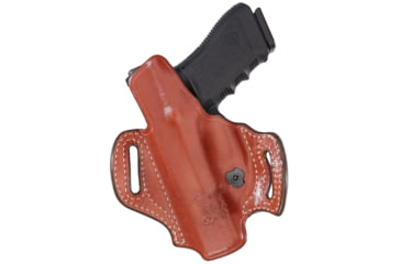 Image of Aker Leather Model 168a Flatsider Xr13 Strapless Open Top Holsters, SIG Sauer P365, Right, Plain, Tan, H168ATPR-SS365