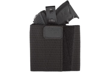 Image of Aker Leather Model 157 Comfort Flex 2 Ankle Holster, Glock 43, Right, Plain, Black, H157BPR-GL43