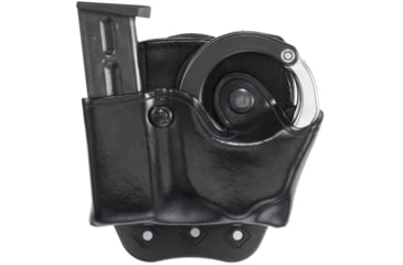 Image of Aker Leather 519A D.M.S. ASP Cuff/Mag Combos, .40 S&amp;W/9mm Luger, Double Stack, Right, Plain, Black, A519ABPR-3