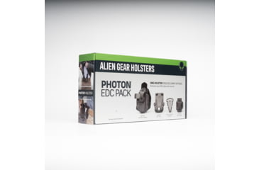 Image of Alien Gear Holsters Photon EDC Pack Polymer IWB Holster, Glock 19/19X/44/45/23/RXM/LTD19/MR920/XR920/ZEV0Z9C, Ambidextrous Hand, Matte Black, PHO-0057-BK-L0-EDC