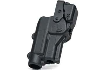 Image of Alien Gear Holsters Rapid Force Belt Slide Glock OWB Holster w/ Large Light, G19/G19X/G23/G45, Right, Black, R3-M-0057-BK-RH-LL-A0-C