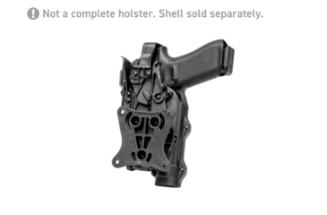 Image of Alien Gear Holsters Rapid Force Duty Holster Surface Mount with Female QDS Adapter, Black, 00193858224541