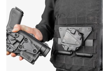 Image of Alien Gear Holsters Rapid Force Expansion - MOLLE Adapter - Black - Left Hand - Bag Packaging, Matte Black, RFX-ML-BK-LH-B