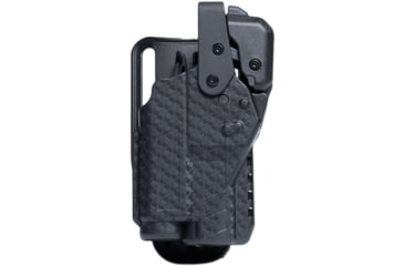 Image of Alien Gear Holsters Rapid Force Level 3 Duty Polymer OWB Belt Holster, SIG Fuse/365XMacro/365XMacro Comp, Right Hand, Compact Light, No Axon, Basket Weave Black, R3-M-1348-BW-RH-CL-A0-B