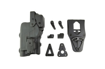 Image of Alien Gear Holsters Rapid Force Level 3 Polymer Duty OWB Belt Holster, SIG Sauer P320 with Large Light X300/TLR-1, Right Hand, AXON Signal Sensor Compatible, Black, R3-M-0691-BK-RH-LL-AX-C