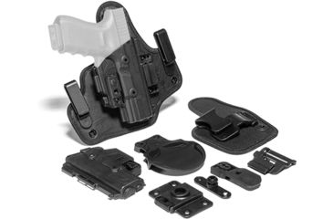 Image of Alien Gear Holsters ShapeShift TPE/Neoprene OWB/IWB Holster, Springfield Hellcat , Right Hand, Black, No Light, SSHK-0985-RH-D