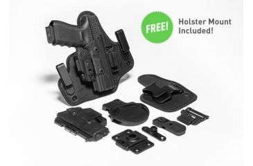 Image of Alien Gear Holsters Shapeshift Core Carry Pack Holster, Taurus PT111 Millennium G2, 1.5in Belt Slide, Right, Black, SSHK-0435-RH-C-15-XXX